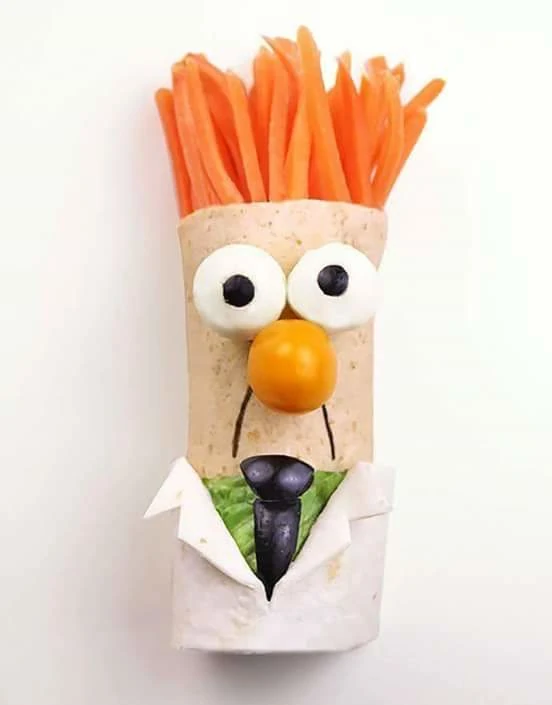 Wrap de légumes ludique